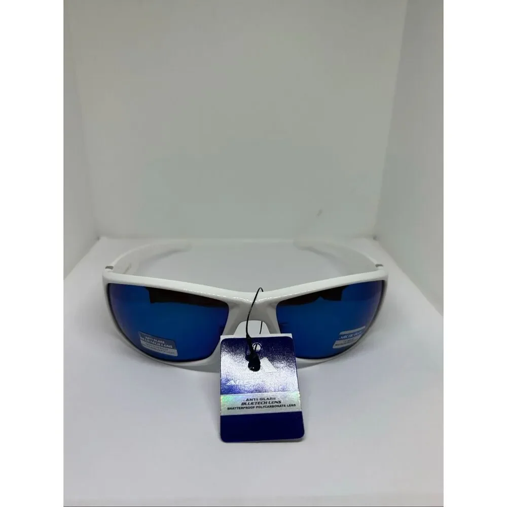 Arctic Blue Wrap Around Sunglasses Blue Tech Lens UV400 Protection